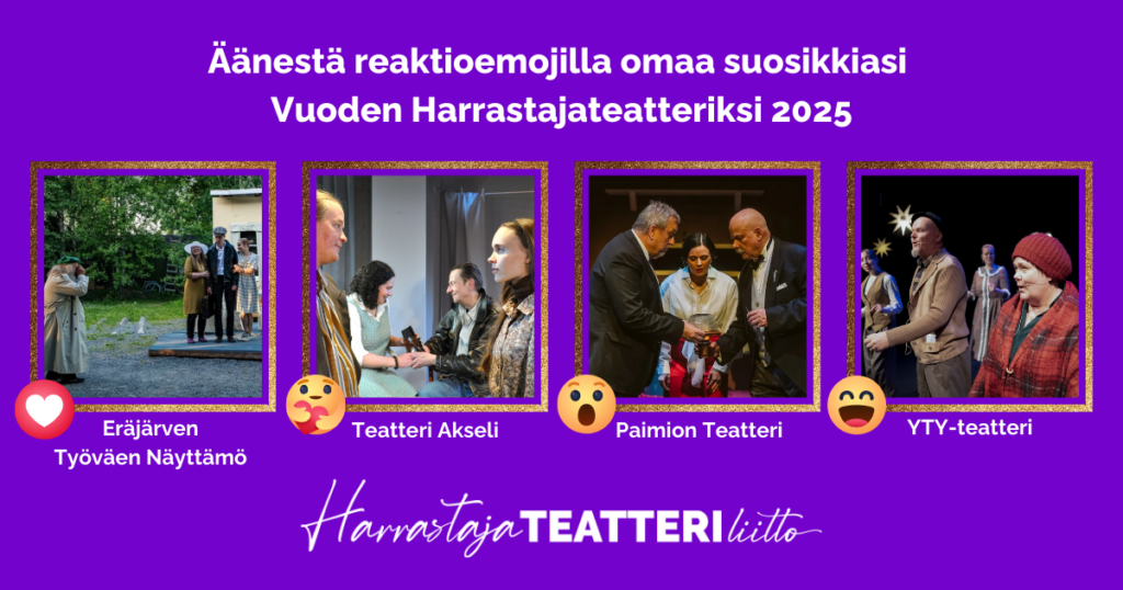 Äänestä Vuoden 2025 Harrastajateatteria.