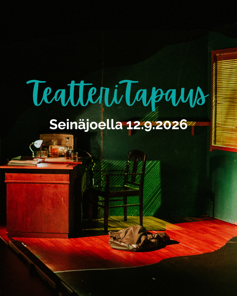 Kuvituskuva. TeatteriTapaus Seinäjoella 12.9.2026.
