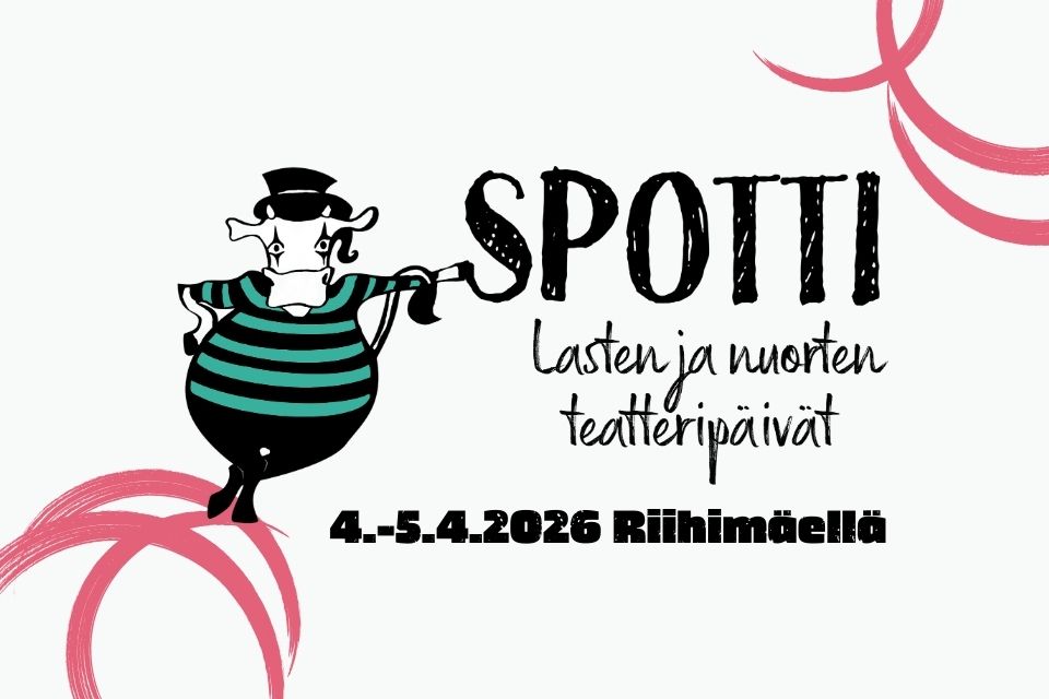 Kuvituskuva, SPOTTI Lasten ja nuorten teatteripäivät 4.–5.4.2026 Riihimäellä