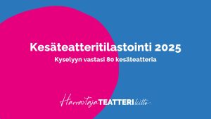 Kesäteatteritilastointi 2025
